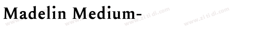 Madelin Medium字体转换